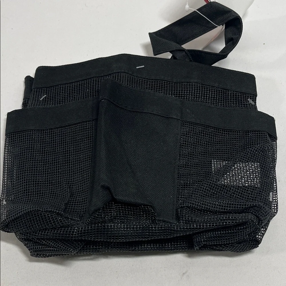 Black Mesh Team Shower Tote
